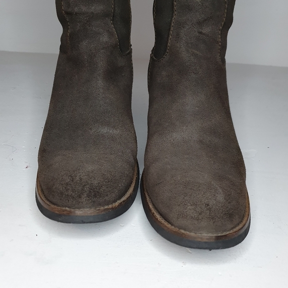 Malìparmi Suede Leather Heeled Long Boot Size 37 - Picture 7 of 13